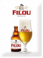 Filou belgische bier reclamebord