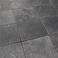 Getrommelde keramische vloertegels antraciet  20x20-39m²