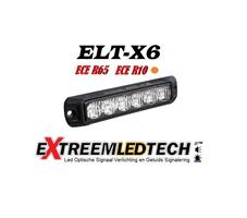 ELT-X6 LED Flitser 6 x 3 watt ECER65 K2 IP67 12/24V 3 Jaar Garantie