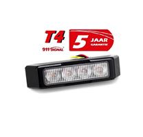 911 Signal Top Kwaliteit T4 LED Flitser 4 x 3 watt ECER65 IP67 12/24V **5 jaar Garantie** >>Super Aa