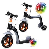 MoMi Elios 2in1 Loopfiets - Balance Bike - Kinderstep - Oranje