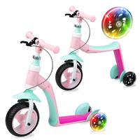 MoMi Elios 2in1 Loopfiets - Balance Bike - Kinderstep - Roze