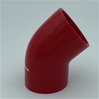 45 Graden bochten silicone - Rood, 70mm