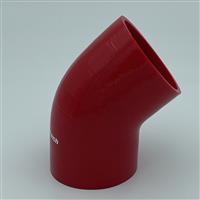 45 Graden bochten silicone - Rood, 83mm
