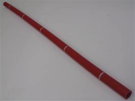 Rechte buis 1M silicone - Rood, 11mm