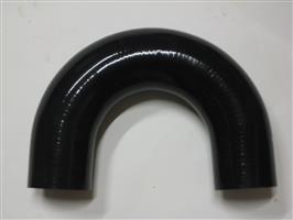 180 Graden bochten silicone - Zwart, 41mm