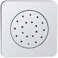 Inbouw verstelbare zijdouche vierkant 135 x 135 ABS chroom