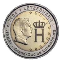 Luxemburg 2 Euro 2004 Monogram Groothertog Henri