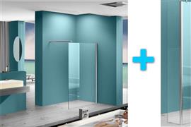 Eco-Combi Inloopdouche + zijwand NANO 1200x300 8mm