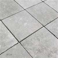 Getrommelde keramische vloertegels licht grijs 20x20-39m²