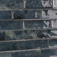 Wandtegels handvorm 6,5x20 cm Denim blauw glans-0,78m²