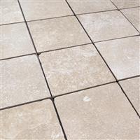 Getrommelde keramische vloertegels beige 20x20-1,04m²