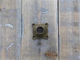 Rozet - gepatineerd messing - rozet voor deurklink of deurknop