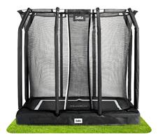 Salta Premium inground trampoline Rechthoek 214x153cm met net Zwart