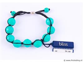 Online Veiling: Bliss Armband met zilveren sluiting en di...