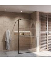 BWS Inloopdouche Frame Gunmetal 80x200 | Nano Anti-Kalk | Raster Inloopdouche