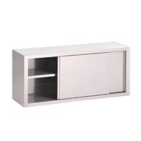 Gastro M RVS wandkast met schuifdeuren 160x40x60cm