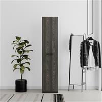 Arwen 1-deurs kledingkast in zwart eiken - Almila