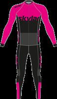 Marathon schaatspak thermo Zwart/Roze