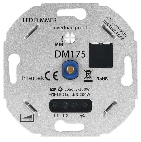 Grote foto led dimmer 3 200w universeel aangeraden voor lagere wattages dm175 huis en inrichting overige