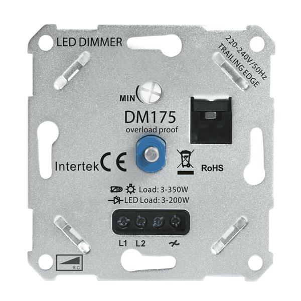 Grote foto led dimmer 3 200w universeel aangeraden voor lagere wattages dm175 huis en inrichting overige