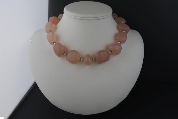 Grote foto chalcedon ketting oorhanger set sieraden tassen en uiterlijk kettingen