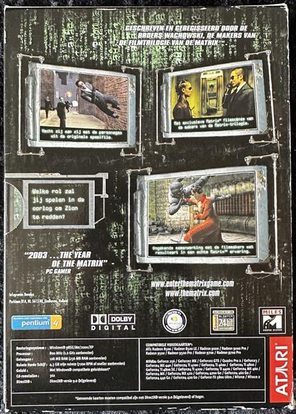 Grote foto enter the matrix pc game small box spelcomputers games pc