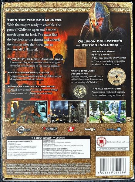 Grote foto the elder scrolls iv oblivion collector edition with coin pc game small box spelcomputers games pc