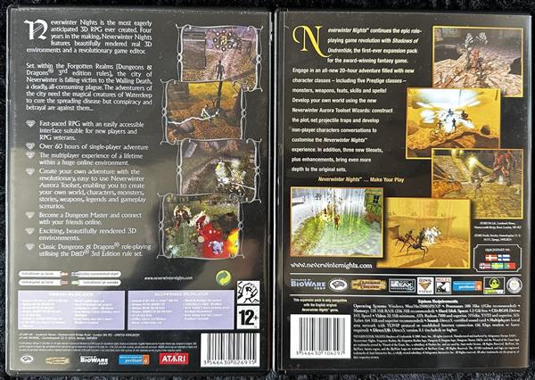 Grote foto neverwinter nights shadows of undrentide pc game small box spelcomputers games pc