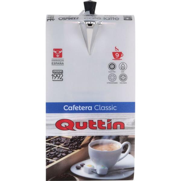 Grote foto italiaanse koffiepot quttin aluminium 9 kops z witgoed en apparatuur koffiemachines en espresso apparaten