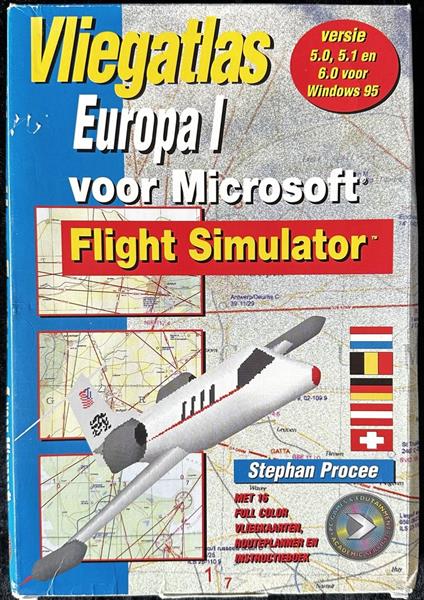 Grote foto vliegatlas europa 1 voor microsoft flight simulator pc small box spelcomputers games pc