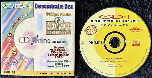 Grote foto demonstratie disc philips media medische encyclopedie cdi sleeve cover spelcomputers games overige games