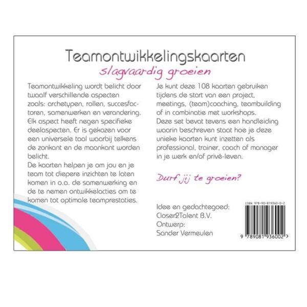 Grote foto teamontwikkelingskaarten zakelijke goederen kantoorartikelen