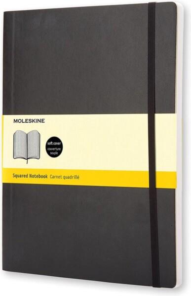 Grote foto moleskine classic notitieboek a4 hardcover geruit zwart diversen overige diversen