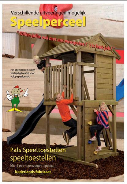 Grote foto speeltoestel speelhuis m. gratis schommel kinderen en baby los speelgoed