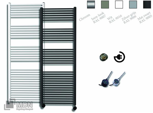 Grote foto retour artikel sanicare elektrische design radiator mat zwart 172 x 60 cm. doe het zelf en verbouw sanitair