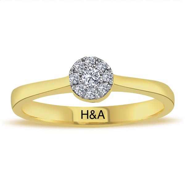 Grote foto hearts arrows diamanten ring sieraden tassen en uiterlijk huwelijk en trouwsieraden