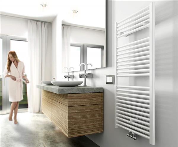 Grote foto elara sierradiator wit 1185x600 midden onder aansluiting doe het zelf en verbouw sanitair