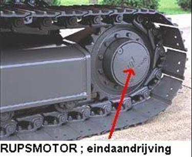 Grote foto rupsmotor mini midigraver kapot goedkoop doe het zelf en verbouw kranen en graafmachines