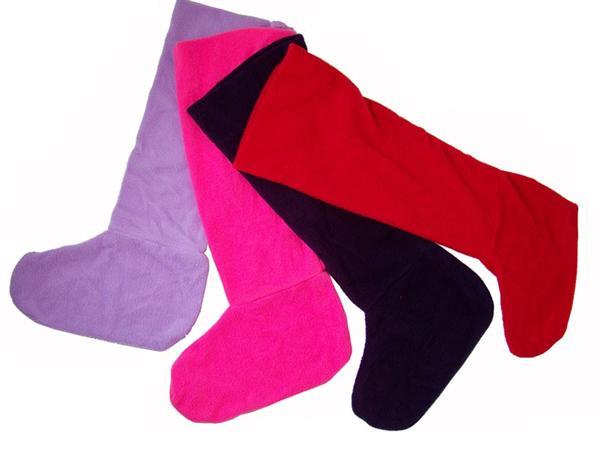 Grote foto fleece sokken voor in laarzen kleding dames sokken en kousen
