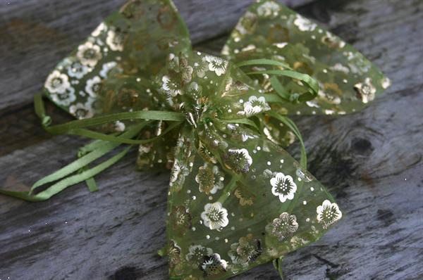 Grote foto organza zakjes voor bedankjes e.d. sieraden tassen en uiterlijk huwelijk en trouwsieraden