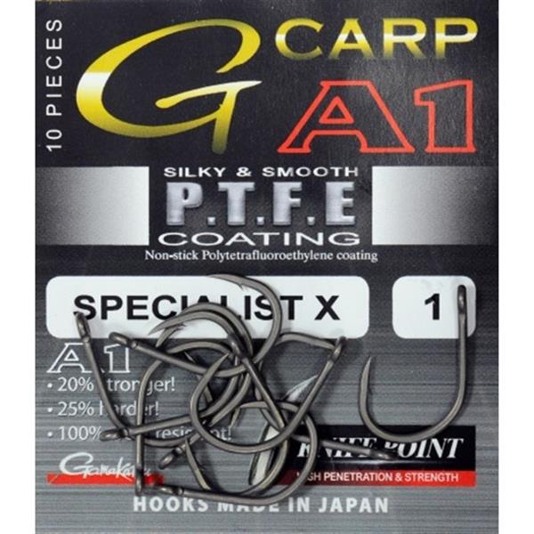 Grote foto gamakatsu g carp a1 specialist x maat 8 10 st karperhaken sport en fitness vissport