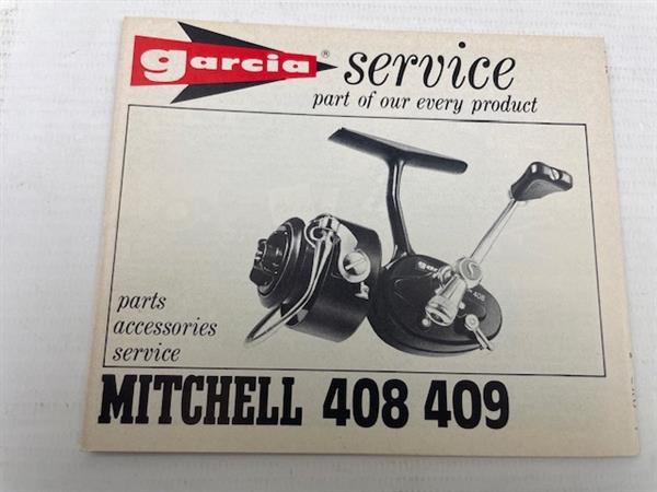 Grote foto garcia service boekje van mitchell 408 409 molen sport en fitness vissport