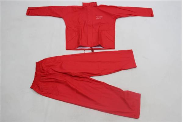Grote foto ron thompson pro flexi soft rain suit 2 delig rood maat s regenpak kleding heren overige herenkleding
