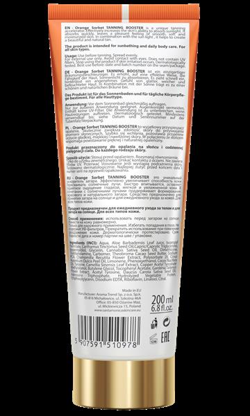 Grote foto santa monica orange sorbet tanning booster 200ml kleding dames sieraden