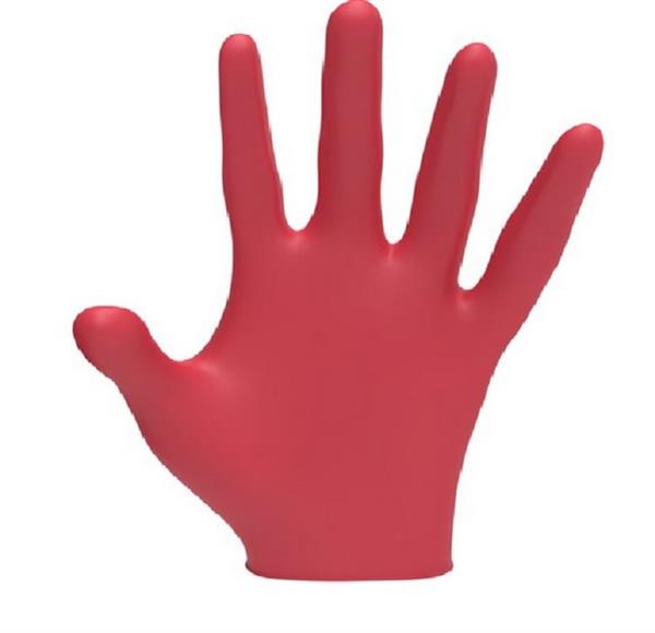 Grote foto l3vel3 nitrile handschoenen 100pcs red ish 4 maten kleding dames sieraden