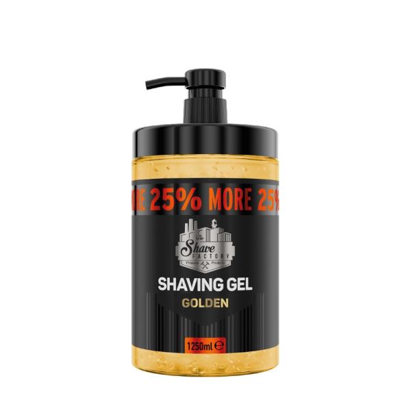 Grote foto the shave factory shaving gel 1250ml gold kleding dames sieraden