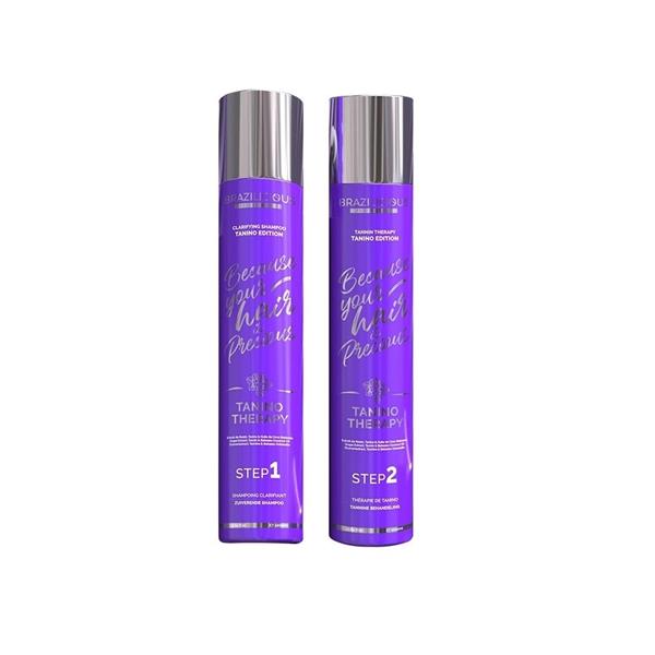 Grote foto brazilicious tanino therapy keratin 2 x 1000 ml kleding dames sieraden