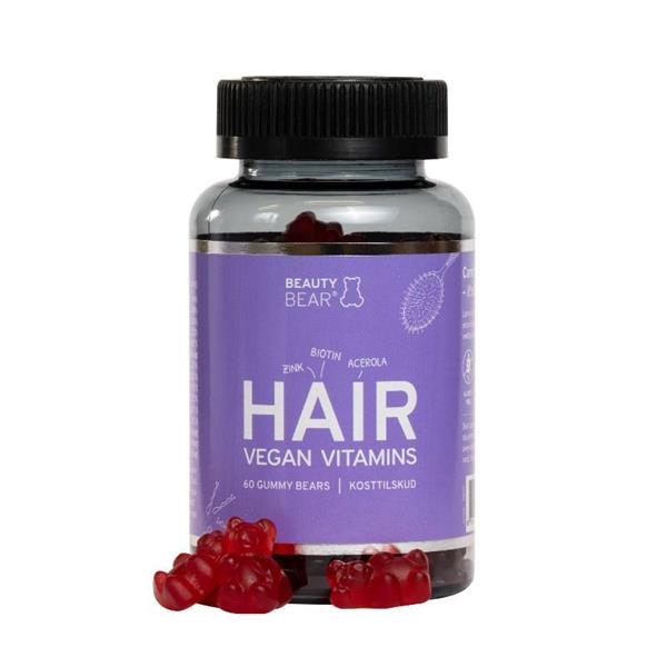 Grote foto beauty bear hair vitamines 60 gummies 1 x lip gloss kleding dames sieraden