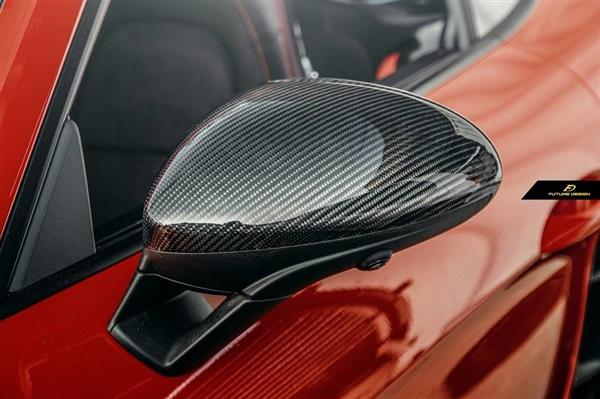 Grote foto carbon spiegelkappen porsche cayman boxster 718 auto onderdelen tuning en styling